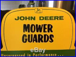 Vintage 1960s John Deere Masonite Dealer Sign John Deere Mower Guards MINT