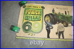 Vintage 1969 John Deere 69 Power Rally Banner Sign Display 4520 5020 4020 3020