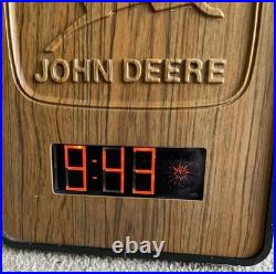 Vintage 1970 John Deere Dealership Digital Clock