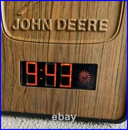 Vintage 1970 John Deere Dealership Digital Clock