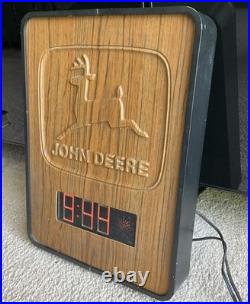 Vintage 1970 John Deere Dealership Digital Clock