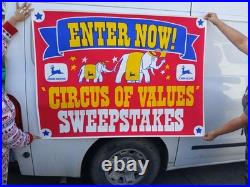Vintage 1983 John Deere Circus Poster Ad Print Rare Art Decor Huge Promotional