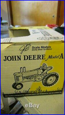 Vintage 1989 Die-cast John Deere Model A Tractor Beckman High Signed & No
