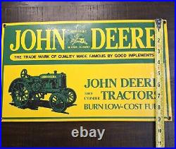 Vintage 1995 JOHN DEERE Two Cylinder Tractors Sign Ande Rooney 15 X 9 1 Lb 15oz