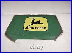 Vintage 26x17 John Deere Farm Equipment Panel Homemade Advertising Sign