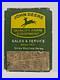 Vintage_6_x_8_Porcelain_John_Deere_Door_Push_Enamel_Sign_w_Match_Striker_Rare_01_nram