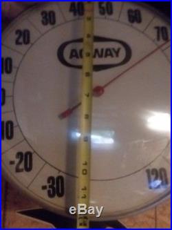 Vintage AGWAY thermometer sign WORKS John Deere CAT Agriculture feed eggs