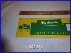 Vintage Antique Original John Deere Genuine Parts 28 Metal Gas Oil Tractor Sign Vintage Antique Original John Deere Genuine Parts 28 Metal Gas Oil Tractor Sign