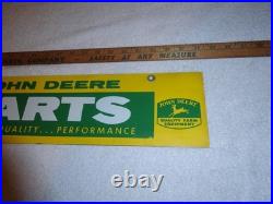 Vintage Antique Original John Deere Genuine Parts 28 Metal Gas Oil Tractor Sign Vintage Antique Original John Deere Genuine Parts 28 Metal Gas Oil Tractor Sign