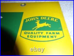 Vintage Antique Original John Deere Genuine Parts 28 Metal Gas Oil Tractor Sign Vintage Antique Original John Deere Genuine Parts 28 Metal Gas Oil Tractor Sign