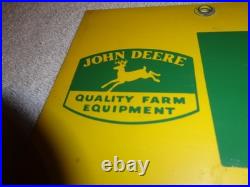 Vintage Antique Original John Deere Genuine Parts 28 Metal Gas Oil Tractor Sign Vintage Antique Original John Deere Genuine Parts 28 Metal Gas Oil Tractor Sign