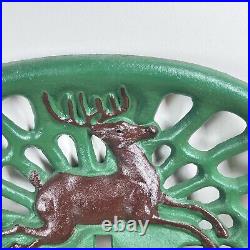 Vintage Antique Retro Cast Iron John Deere Tractor Seat 1847 Green Farm Sign