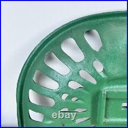 Vintage Antique Retro Cast Iron John Deere Tractor Seat 1847 Green Farm Sign