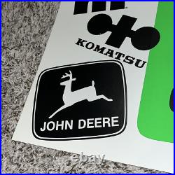 Vintage CAT Sign NOS Morale Poster John Deere, IH, Komatsu Competitors