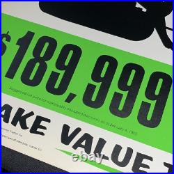 Vintage CAT vs John Deere Sign NOS Morale Poster Track Loader Comparison 973