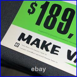 Vintage CAT vs John Deere Sign NOS Morale Poster Track Loader Comparison 973