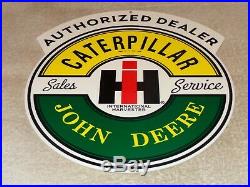 Vintage Caterpillar John Deere International Harvester 1 Metal Gasoline Oil Sign
