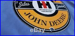 Vintage Caterpillar John Deere Porcelain Ih Tractor Farm Dealership Service Sign