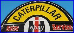 Vintage Caterpillar John Deere Porcelain Tractor Dealership Service Pump Sign