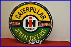 Vintage Caterpillar/john Deere Porcelain Sign