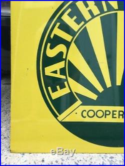 Vintage Eastern States Cooperative Metal Sign Farm Country Decor Tractor Horse