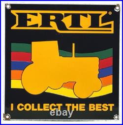 Vintage Ertl Toy Tractors Porcelain Sign Store Tomy John Deere Peterbilt Bobcat
