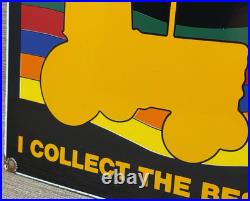 Vintage Ertl Toy Tractors Porcelain Sign Store Tomy John Deere Peterbilt Bobcat