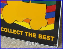 Vintage Ertl Toy Tractors Porcelain Sign Store Tomy John Deere Peterbilt Bobcat