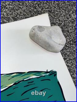 Vintage FS Fertilizer Poster Banner Sign 18x50 Top Dress Hay Land It Pays