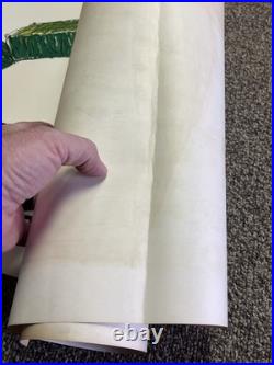 Vintage FS Fertilizer Poster Banner Sign 18x50 Top Dress Hay Land It Pays