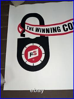 Vintage FS Growmark Poster Banner Sign The Winning Combination 24x36