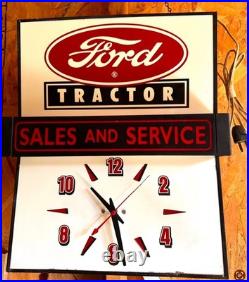 Vintage Ford Tractor lighted Sign, International Harvester, John Deere, Farmall