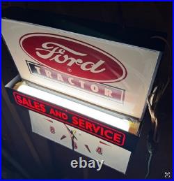 Vintage Ford Tractor lighted Sign, International Harvester, John Deere, Farmall