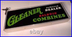 Vintage Gleaner Baldwin combine Sign, John Deere, international Harvester