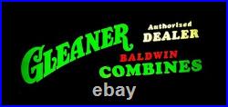 Vintage Gleaner Baldwin combine Sign, John Deere, international Harvester