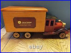 Vintage Handcrafted Wood Truck. John Deere Advertising Display not a toy