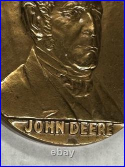 Vintage JOHN DEERE- 1837 1937 Plow Farm Tractor Centennial 3 Diameter original