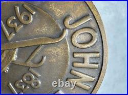 Vintage JOHN DEERE- 1837 1937 Plow Farm Tractor Centennial 3 Diameter original