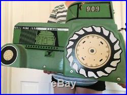 Vintage JOHN DEERE 4460 Tractor Fiberglass Mailbox Display Sign Farm Feed Seed