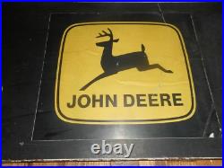 Vintage JOHN DEERE JD Farm Equipment Hardware Headquarters Advertising SIGN