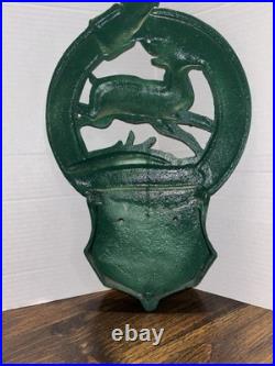 Vintage JOHN DEERE MOLINE ILL 1847 Cast Iron Wall Mount 17 x 10 Letter Holder