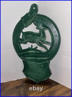 Vintage JOHN DEERE MOLINE ILL 1847 Cast Iron Wall Mount 17 x 10 Letter Holder