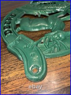 Vintage JOHN DEERE MOLINE ILL 1847 Cast Iron Wall Mount 17 x 10 Letter Holder