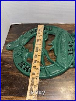 Vintage JOHN DEERE MOLINE ILL 1847 Cast Iron Wall Mount 17 x 10 Letter Holder