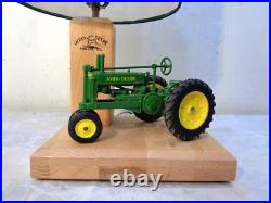 Vintage JOHN DEERE Model A Table Lamp With Shade Signed Harvey Bernard Nice Vintage JOHN DEERE Model A Table Lamp With Shade Signed Harvey Bernard Nice