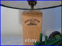 Vintage JOHN DEERE Model A Table Lamp With Shade Signed Harvey Bernard Nice
