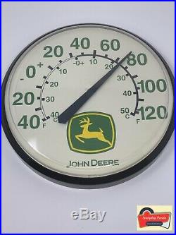 Vintage JOHN DEERE Pam-Style THERMOMETER USA Chaney Instrument Co. Rare