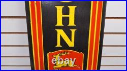 Vintage JOHN DEERE QUALITY FARM EQUIPMENT porcelain Sign Farm Dealer Sign