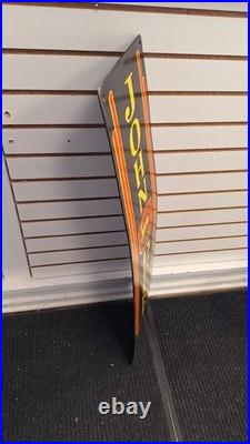 Vintage JOHN DEERE QUALITY FARM EQUIPMENT porcelain Sign Farm Dealer Sign