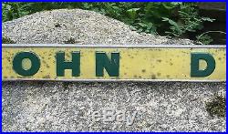 Vintage JOHN DEERE Tractor Aluminum Plaque Sign 38